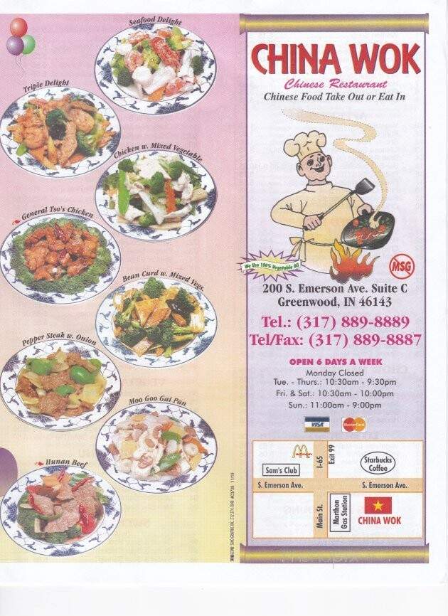 China Wok - Appleton, WI menu_pic