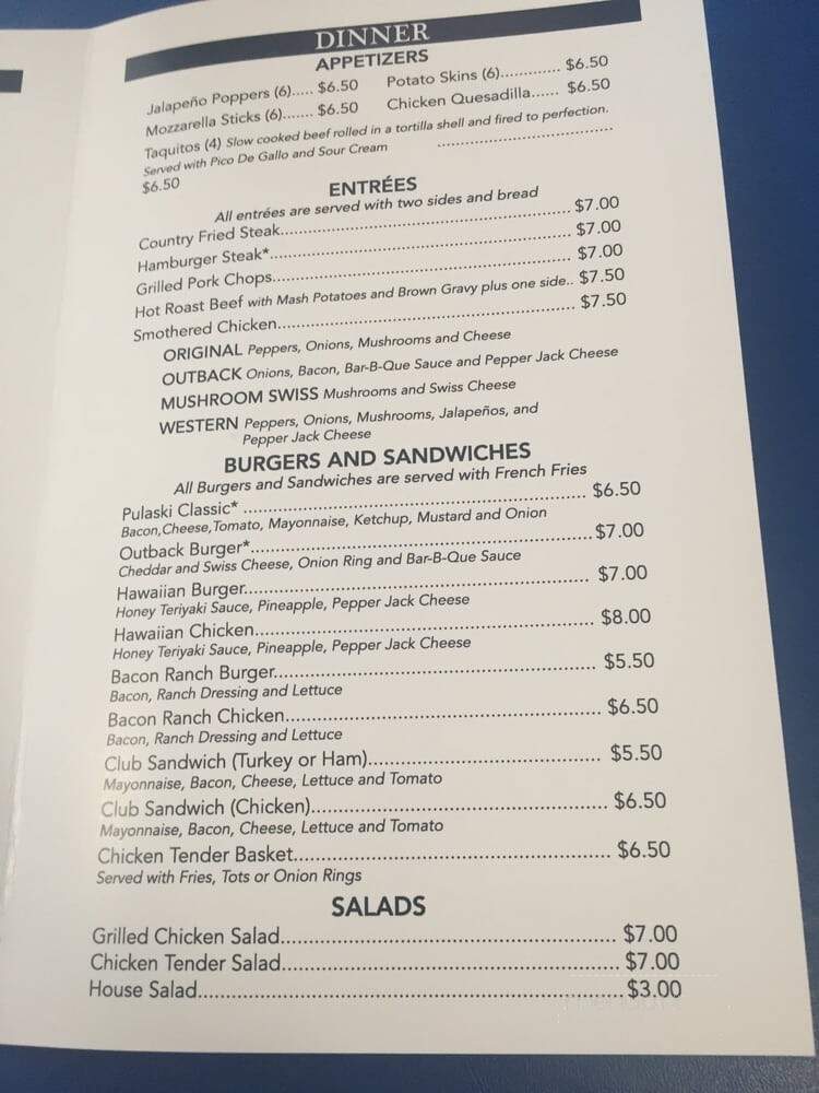 Bluebird Cafe - Pulaski, TN menu_pic