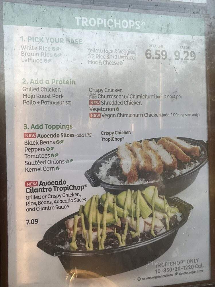 Pollo Tropical - Davie, FL menu_pic