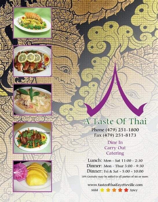 A Taste of Thai - Fayetteville, AR