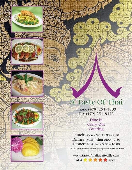 A Taste of Thai - Fayetteville, AR