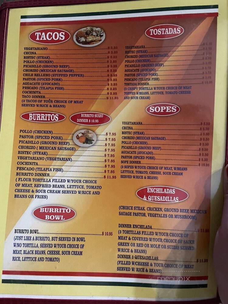 Angels Restaurant - Chicago, IL menu_pic