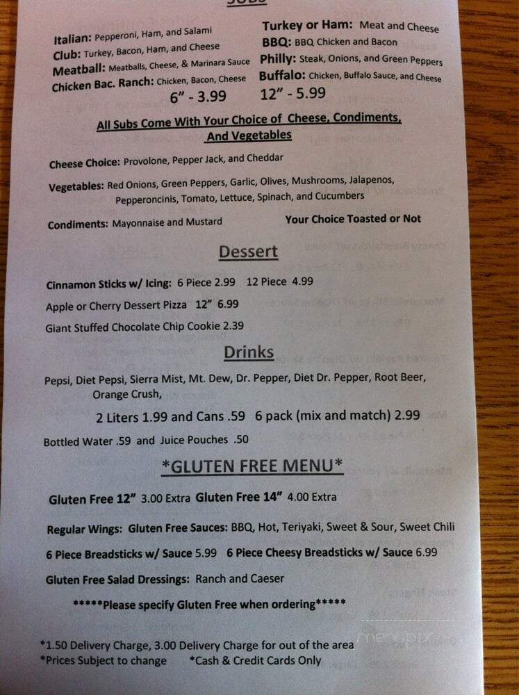 Blazzin Pizza Corp - Vancouver, WA menu_pic