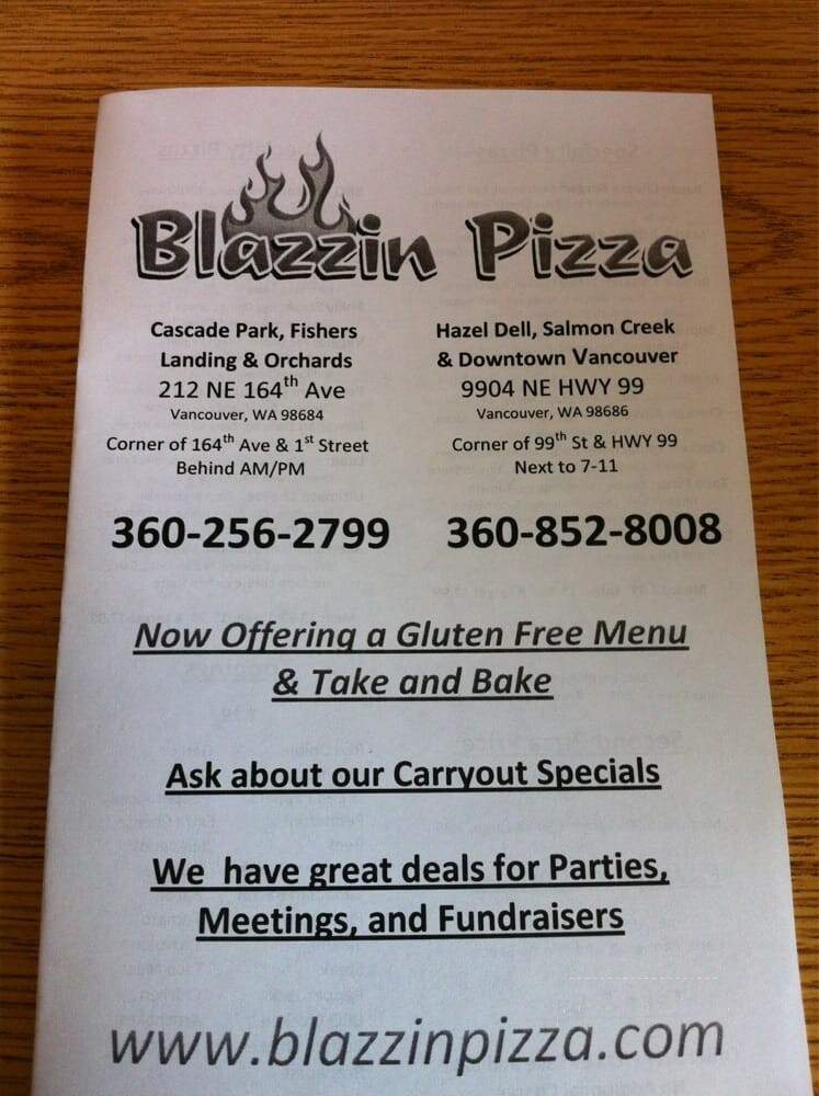 Blazzin Pizza Corp - Vancouver, WA