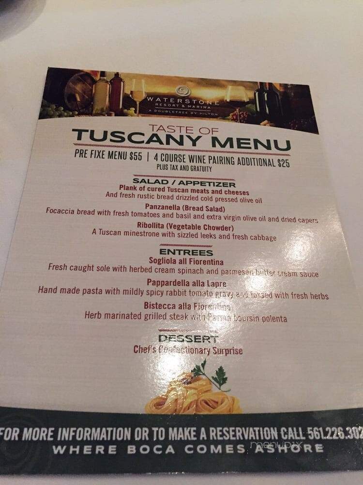 Boca Raton Bridge Hotel - Boca Raton, FL menu_pic