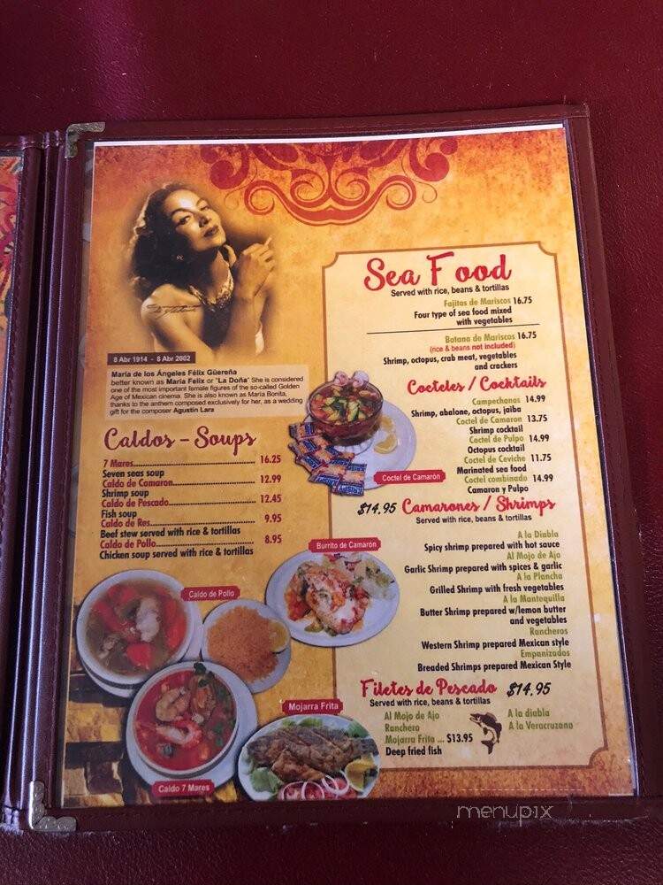 Jocy's Fine Mexican Restaurant - Fowler, CA menu_pic