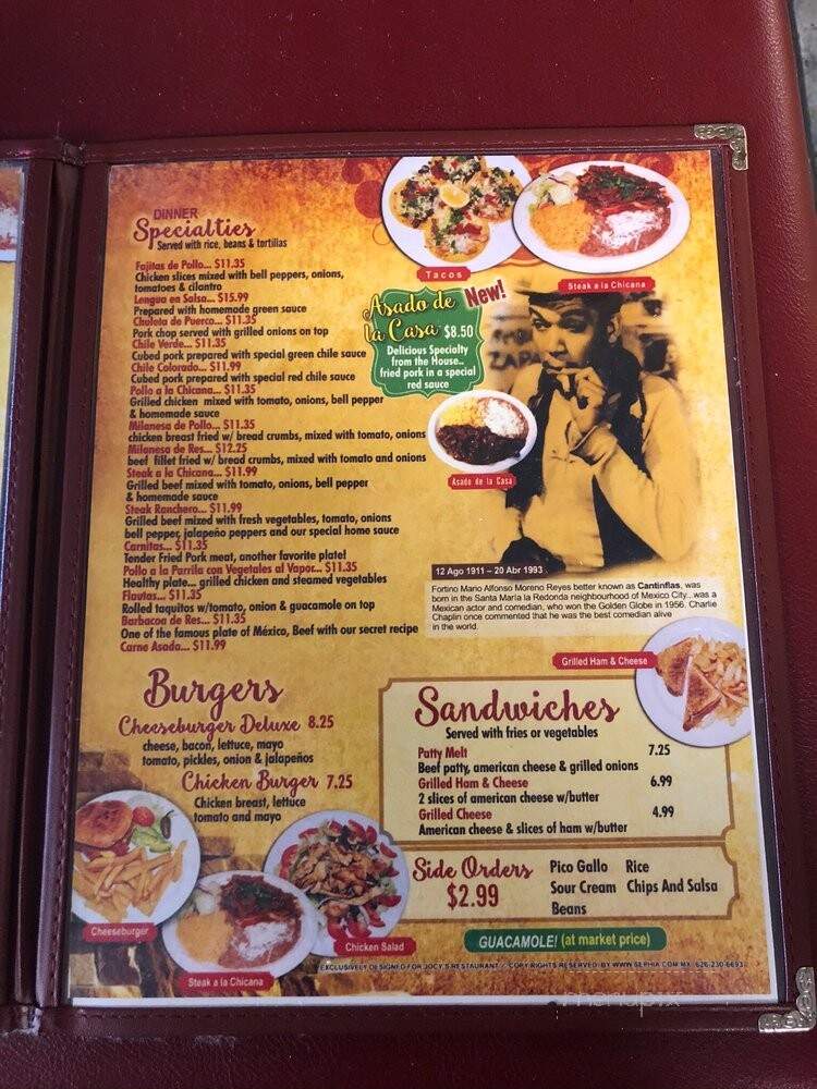 Jocy's Fine Mexican Restaurant - Fowler, CA