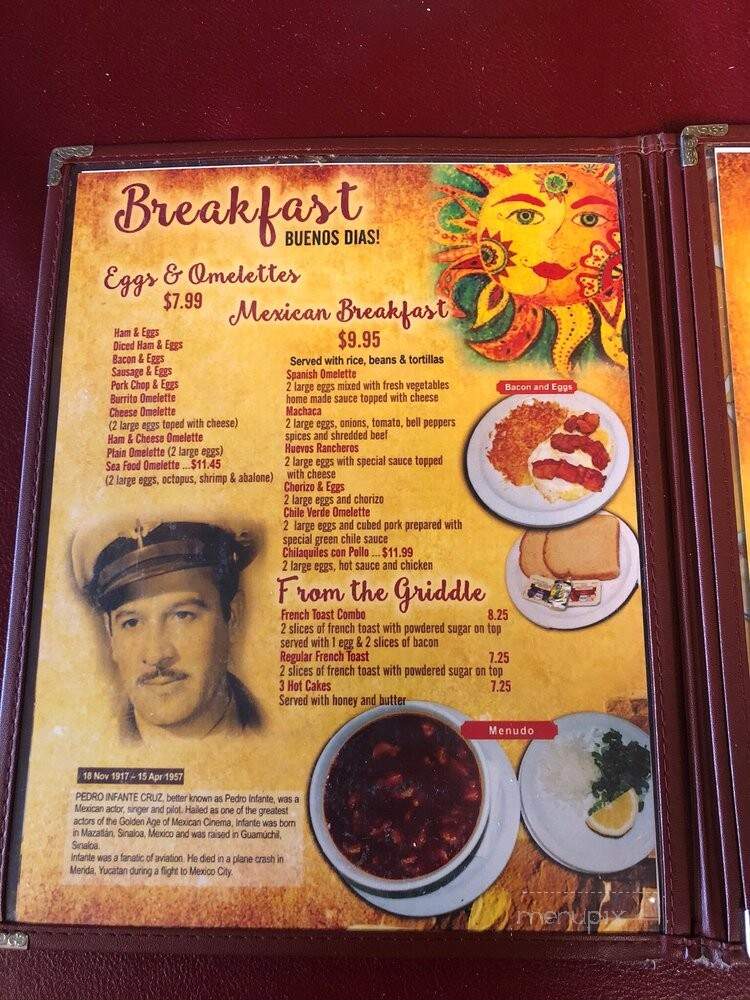 Jocy's Fine Mexican Restaurant - Fowler, CA menu_pic
