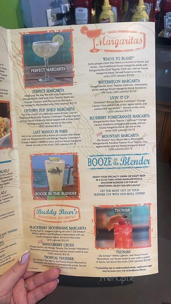Margaritaville Key West - Key West, FL menu_pic