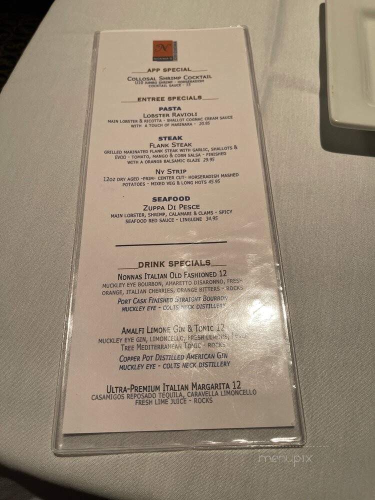 Nonna's Family Style Italian - Englishtown, NJ menu_pic