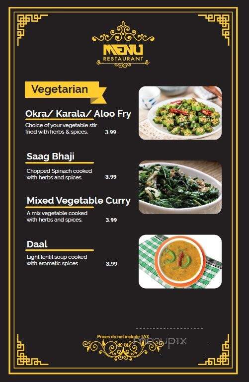 Aladin - Los Angeles, CA menu_pic
