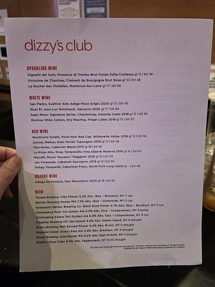 Dizzy's Club Coca-Cola - New York, NY