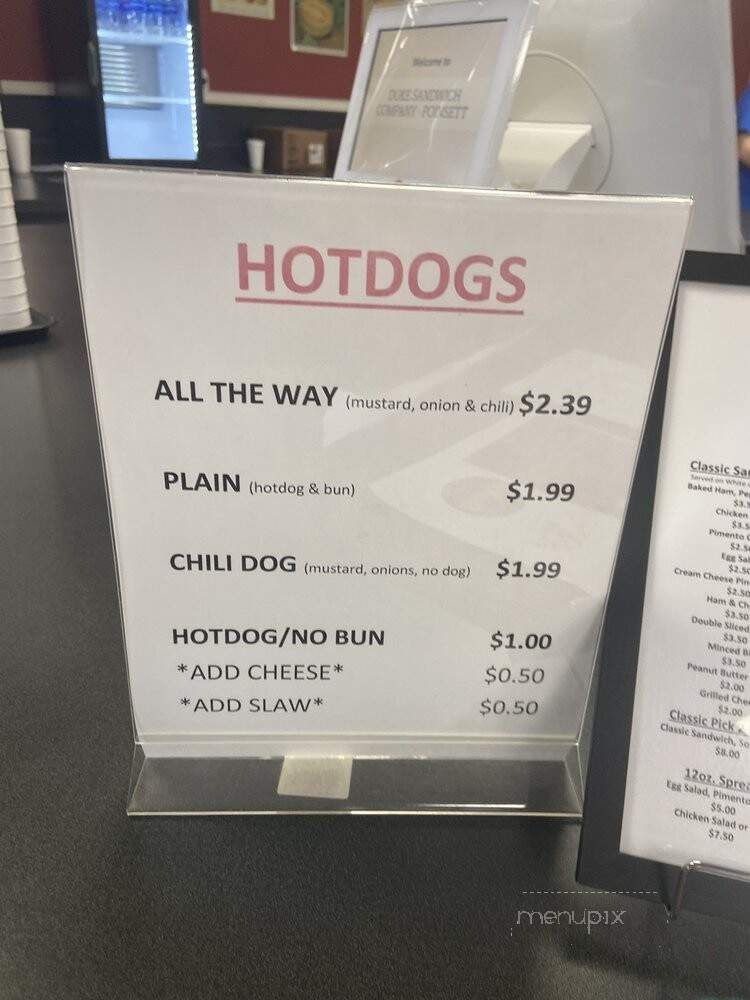 Duke Sandwich Company - Greenville, SC menu_pic