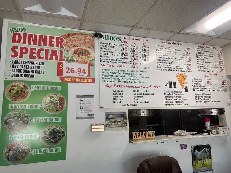 Guido's Pizza and Pasta - Woodland Hills, CA menu_pic