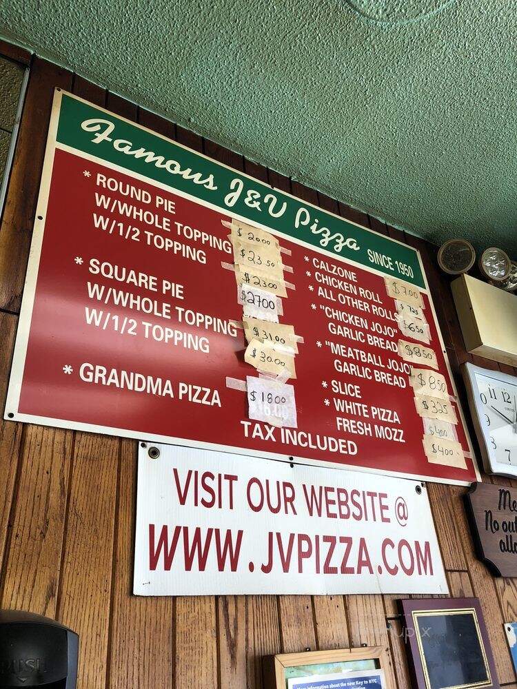 J & V Pizzeria - Brooklyn, NY menu_pic