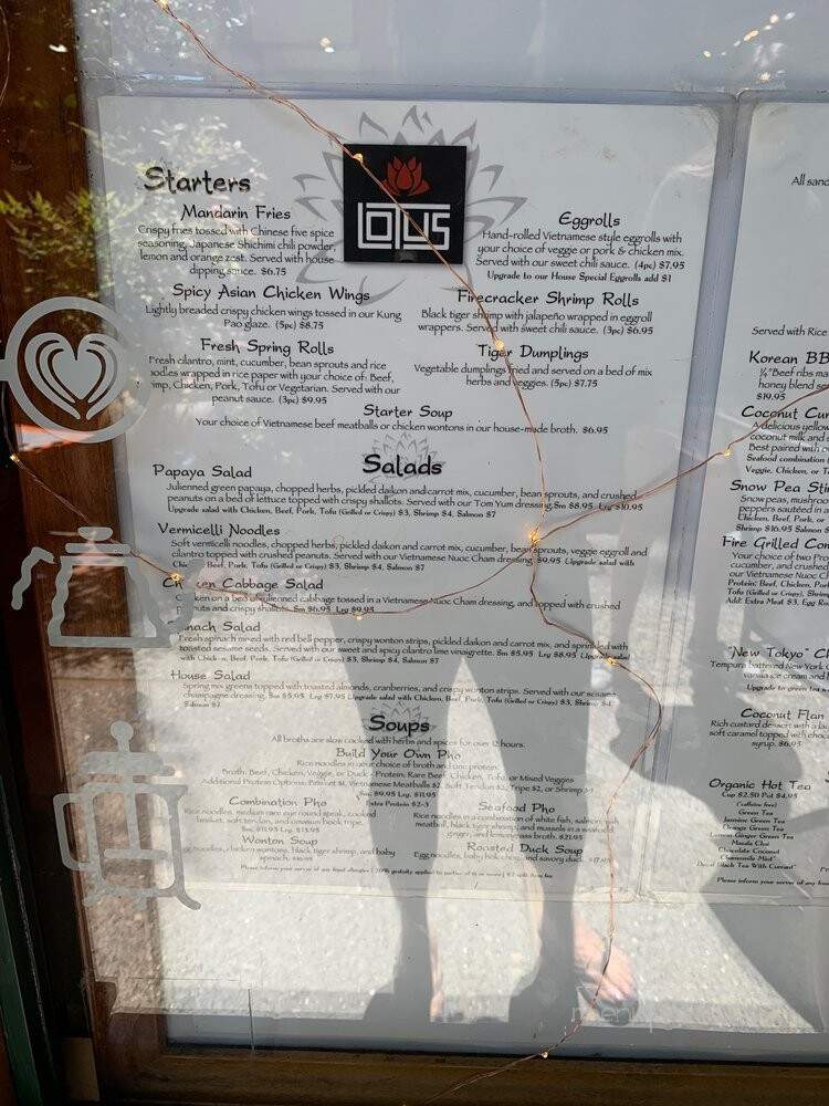 Lotus Asia's Best - San Luis Obispo, CA menu_pic