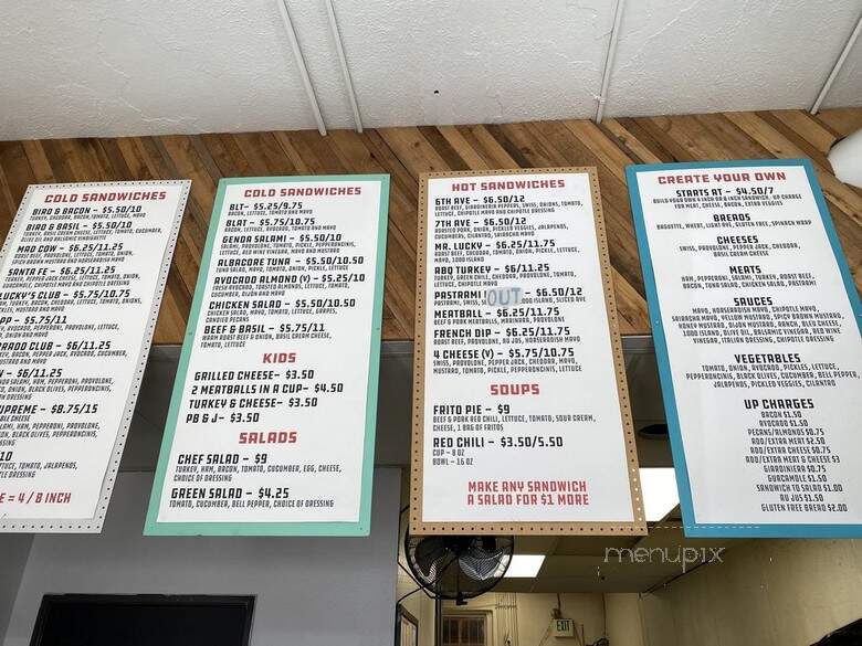 Mr. Luckys Sandwiches - Denver, CO menu_pic