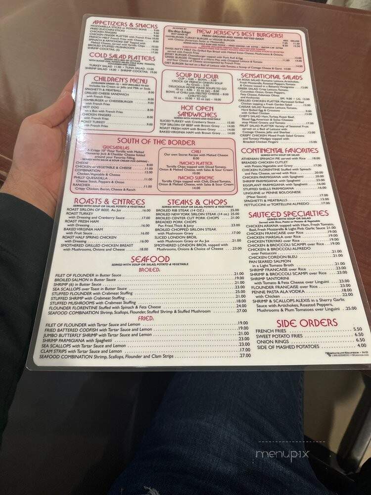 Sandcastle Diner - Beachwood, NJ menu_pic