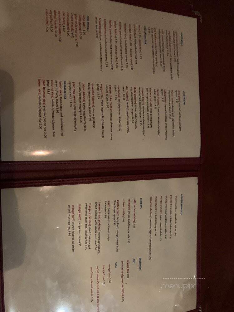 Spice Indian Thai Bistro - Newtown Square, PA menu_pic