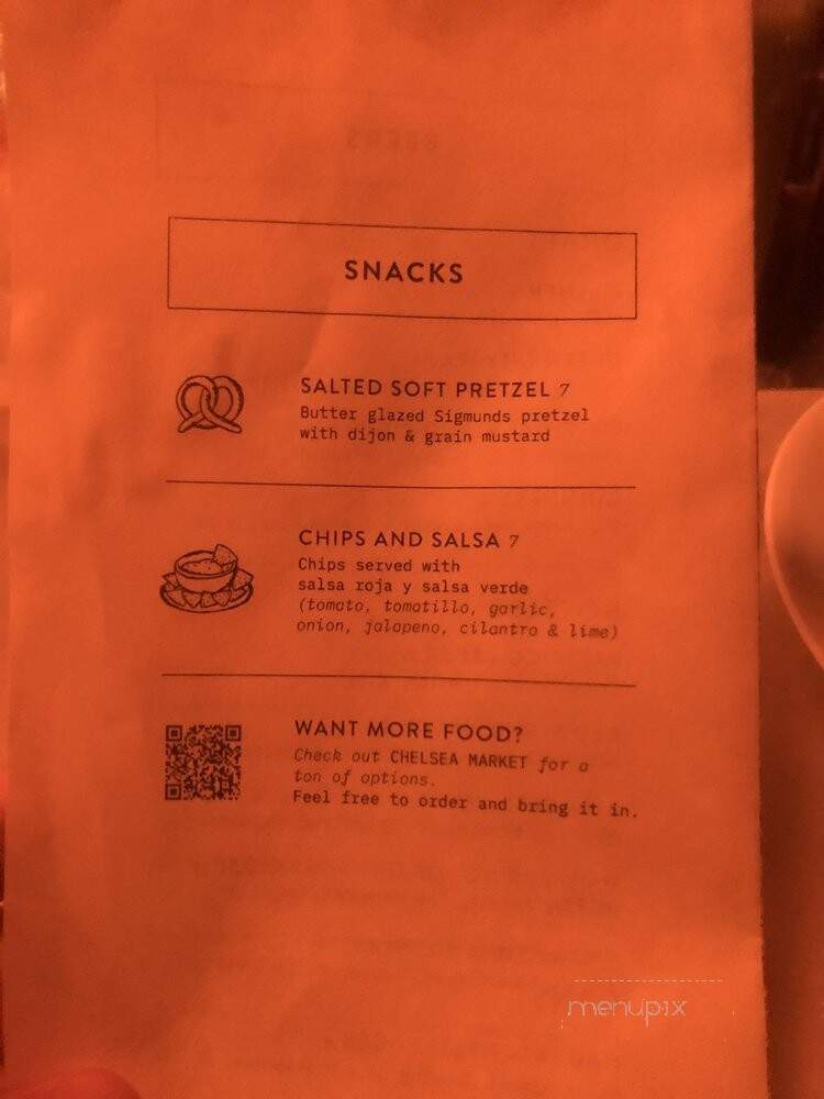 The Tippler - New York, NY menu_pic