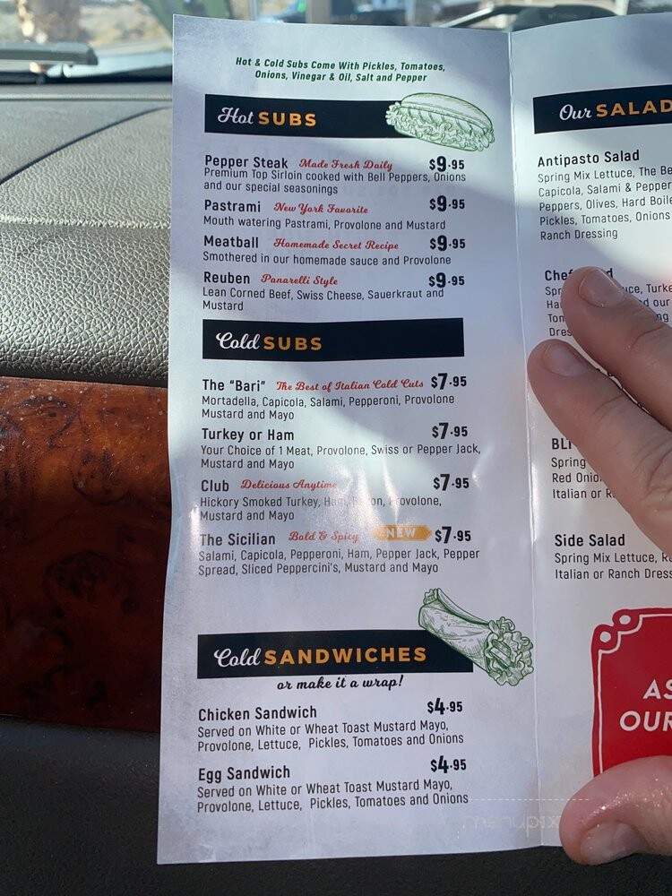 Panarelli's Italian Subs - Lake Havasu City, AZ menu_pic