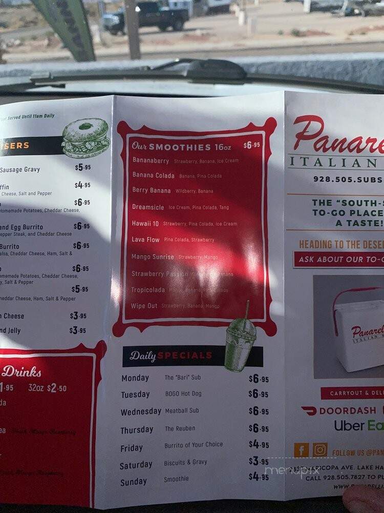 Panarelli's Italian Subs - Lake Havasu City, AZ menu_pic