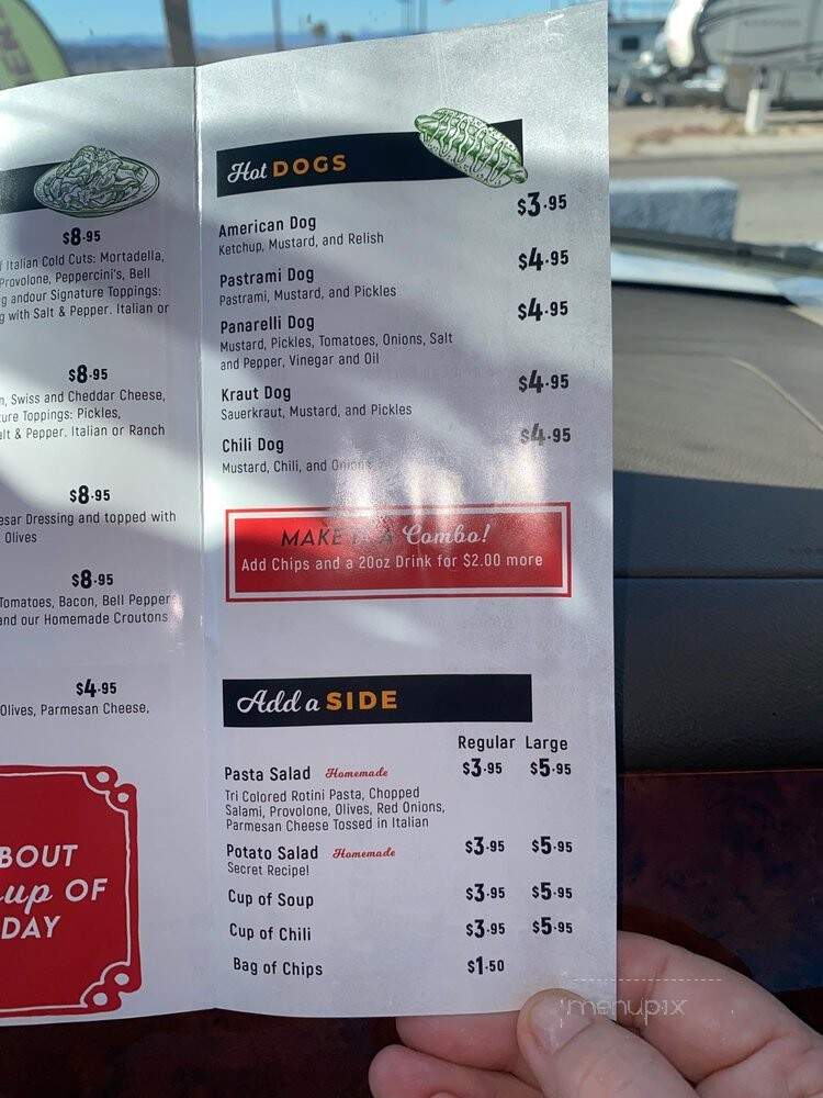 Panarelli's Italian Subs - Lake Havasu City, AZ menu_pic