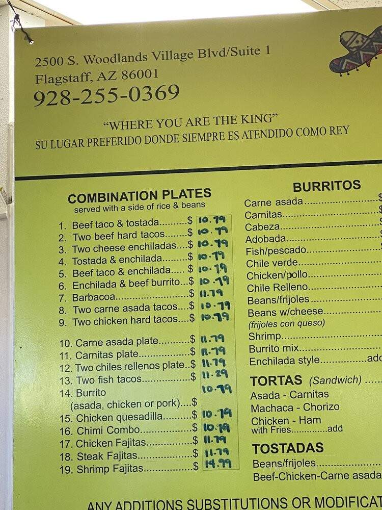 Tacos Los Altos - Flagstaff, AZ menu_pic