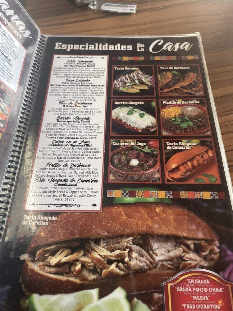 Tortas Ahogadas Guadalajara in LA - Huntington Park, CA menu_pic