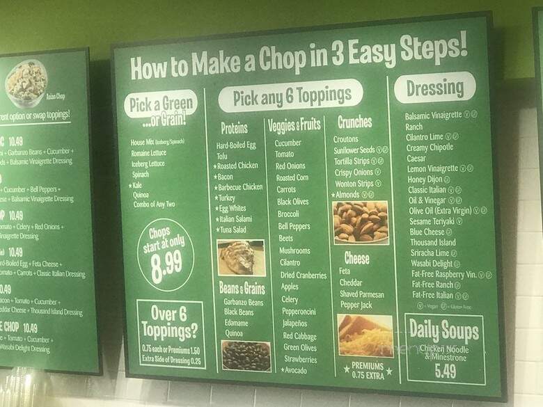 Chop Stop - Encino, CA menu_pic