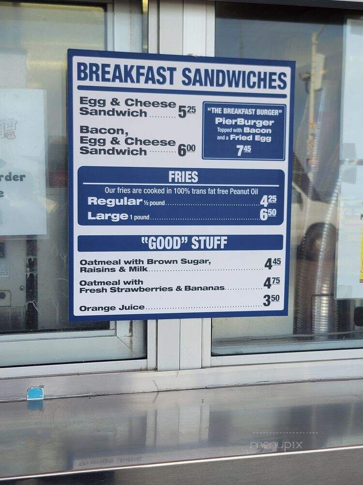 Pier Burger - Santa Monica, CA menu_pic