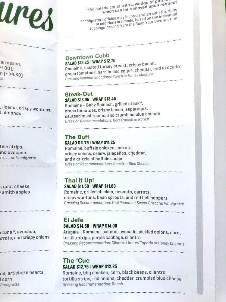 Simply Salad - Los Angeles, CA menu_pic