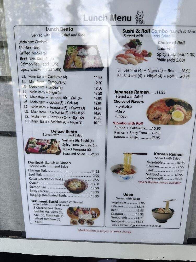 Maneki Sushi - Union City, CA menu_pic