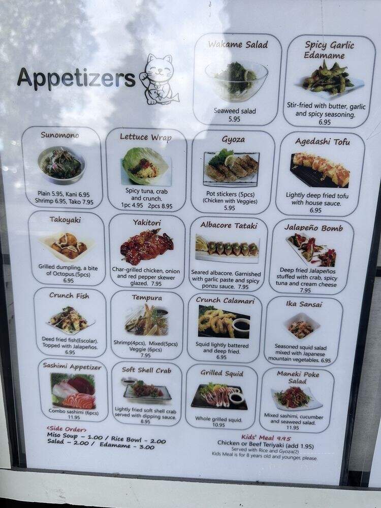 Maneki Sushi - Union City, CA menu_pic