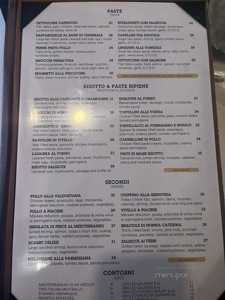 Delizie Ristorante Bar - Mission Viejo, CA menu_pic