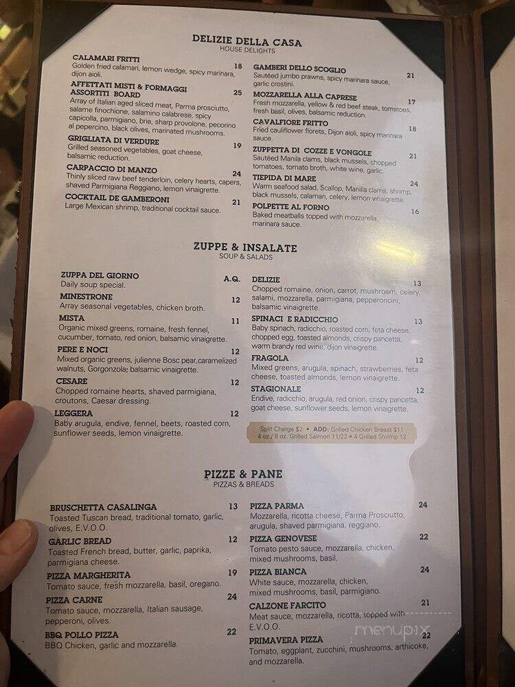 Delizie Ristorante Bar - Mission Viejo, CA menu_pic