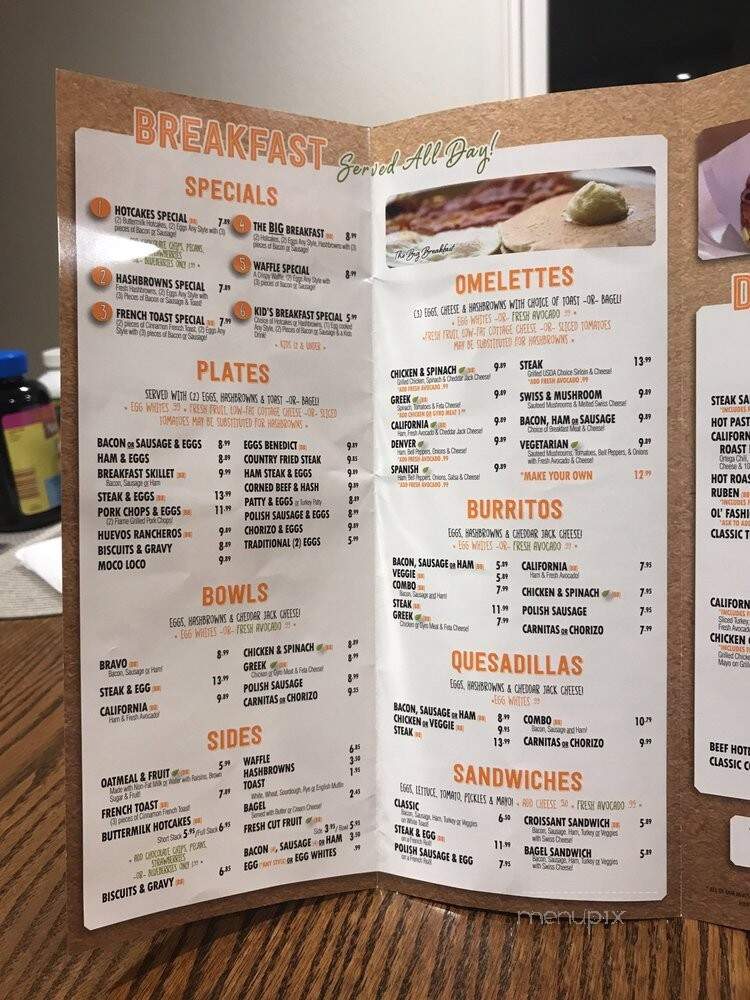 Bravo Burgers - Mission Viejo, CA menu_pic
