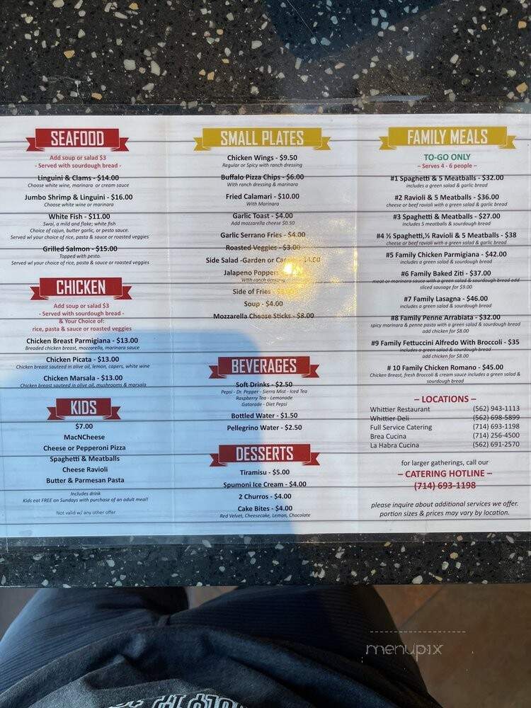 Lascari's Italian Cucina - La Habra, CA menu_pic