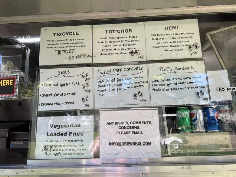 Drewski's Hot Rod Kitchen - Sacramento, CA menu_pic