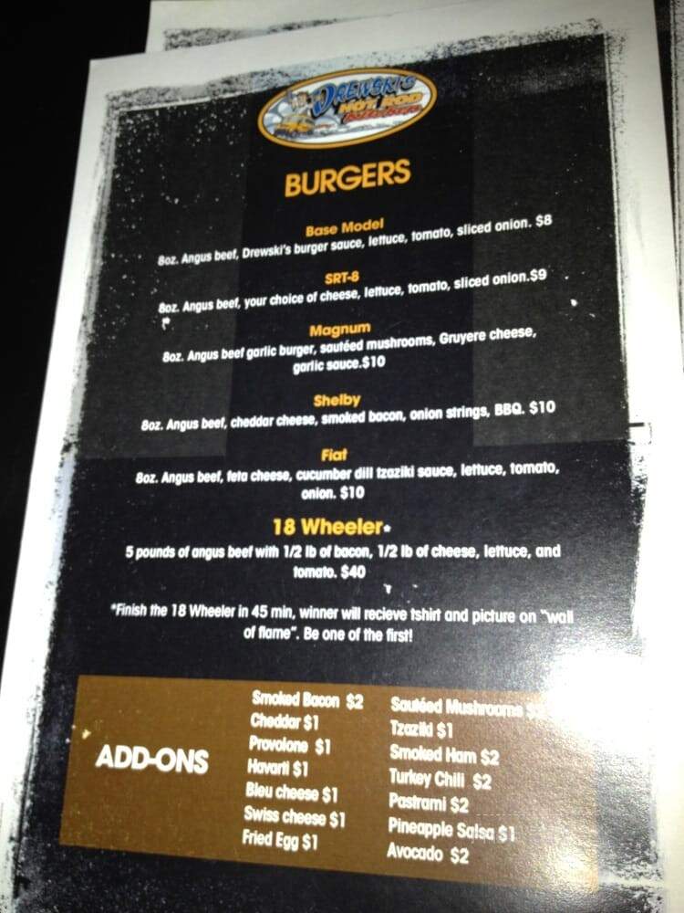 Republic Bar Grill - Sacramento, CA menu_pic