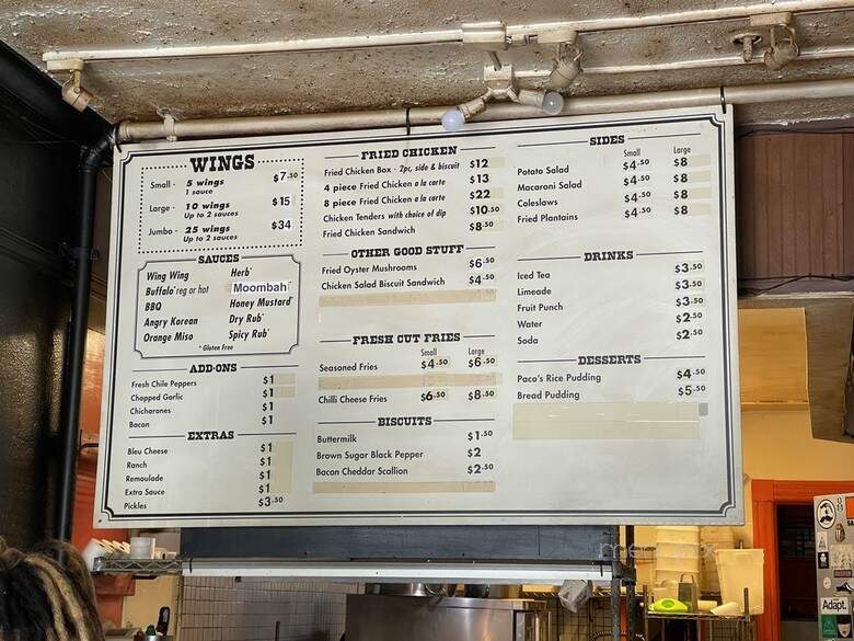 Wing Wings - San Francisco, CA menu_pic