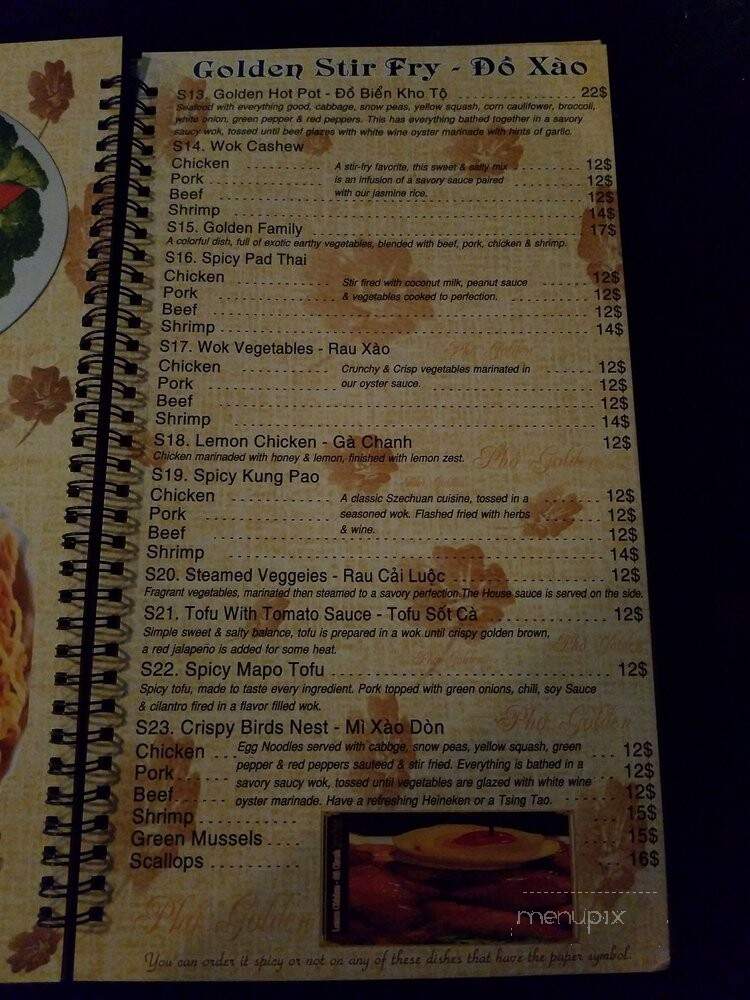 Pho Golden - Golden, CO menu_pic