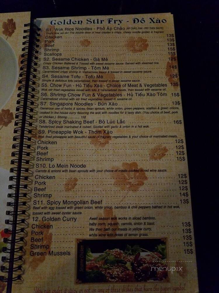 Pho Golden - Golden, CO menu_pic