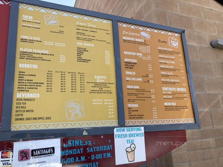 Santiago's Mexican - Northglenn, CO menu_pic