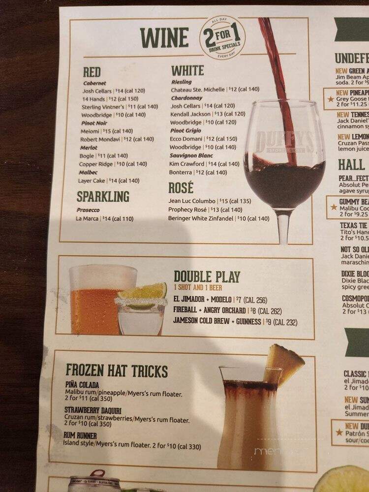 Duffy's Sports Grill - Royal Palm Beach, FL menu_pic