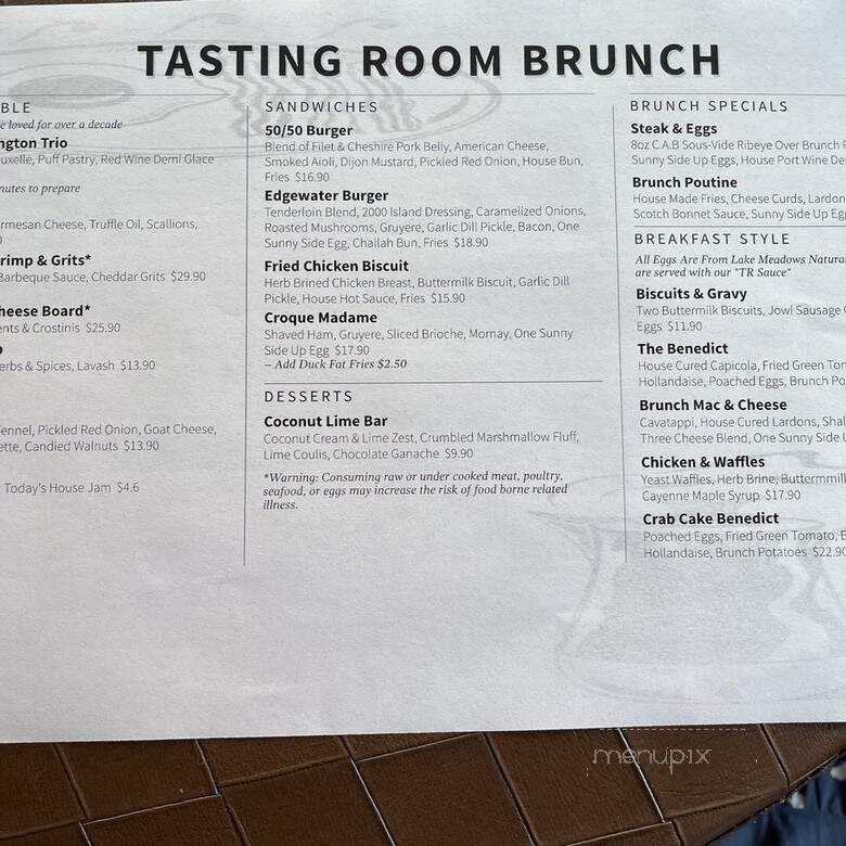 The Tasting Room at The Chef's Table - Winter Garden, FL menu_pic