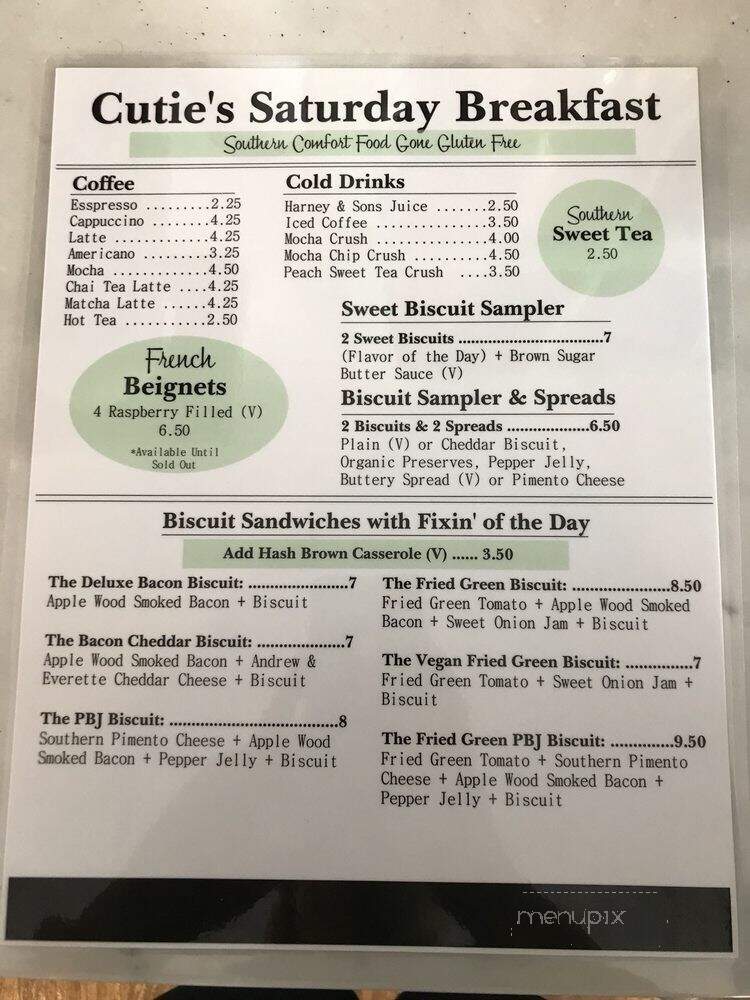 Gluten Free Cutie - Roswell, GA menu_pic