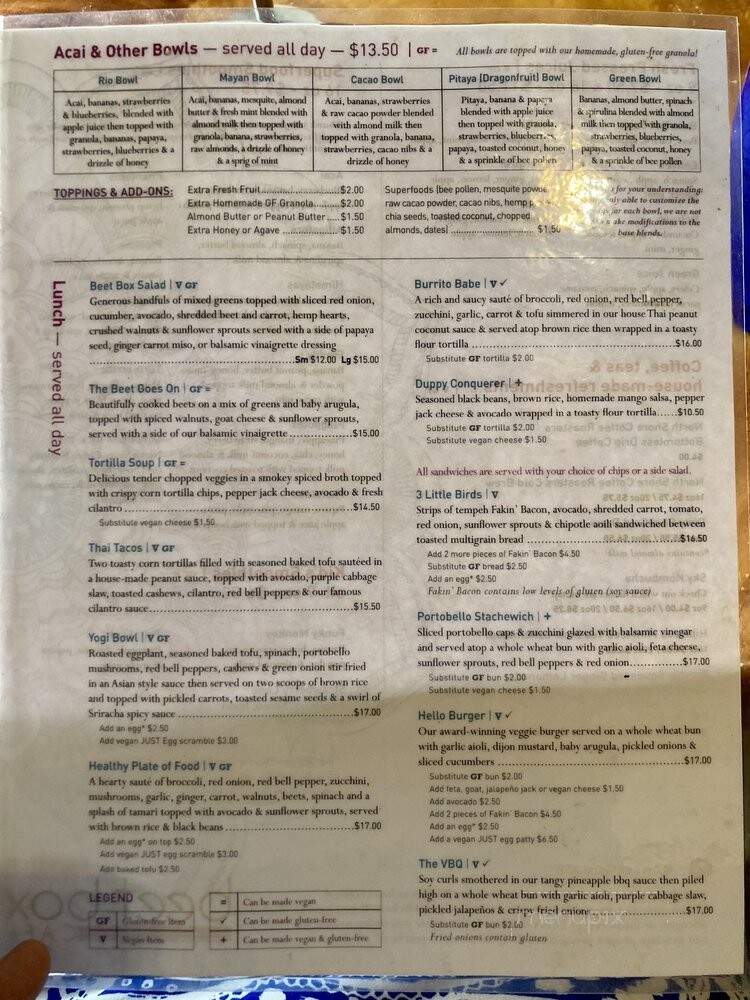 The Beet Box Cafe - Haleiwa, HI menu_pic
