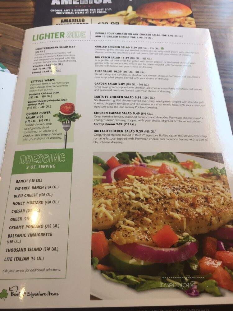 Beef O'Brady's - Meridian, ID menu_pic