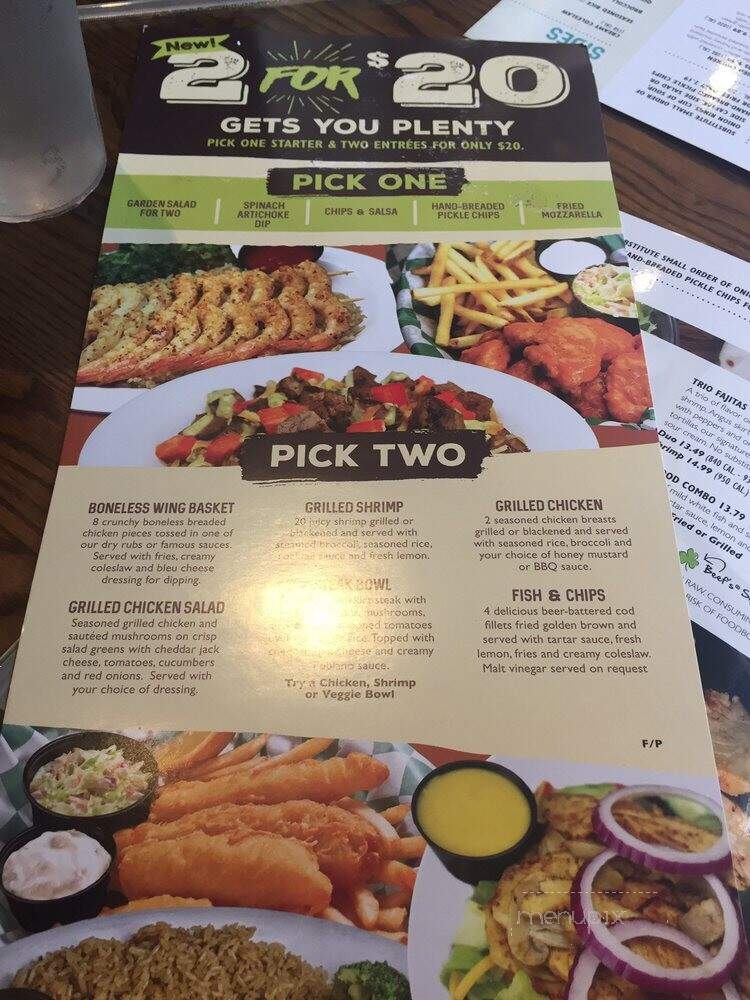 Beef O'Brady's - Meridian, ID menu_pic